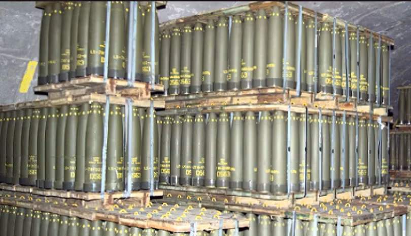 Đạn pháo 155mm. Ảnh: mcalestersupportsdefense.com Đạn pháo 155mm. Ảnh: mcalestersupportsdefense.com