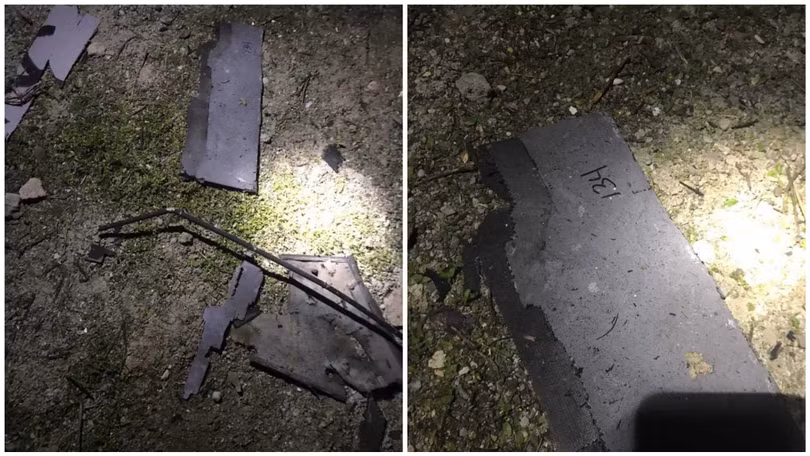 Những mảnh xác của chiếc UAV quân đội Ukraine bị bắn rơi trên bán đảo Crimea. Ảnh Military Ukraine.