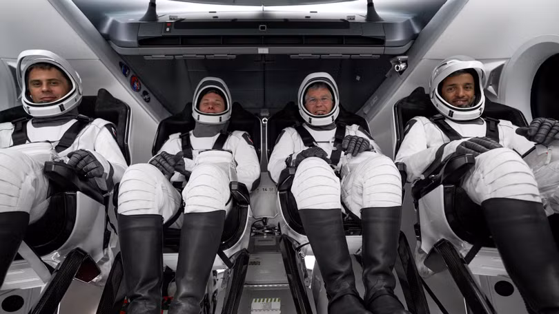Các phi hành gia thuộc sứ mệnh Crew-6. Ảnh NASA. Các phi hành gia thuộc sứ mệnh Crew-6. Ảnh NASA.