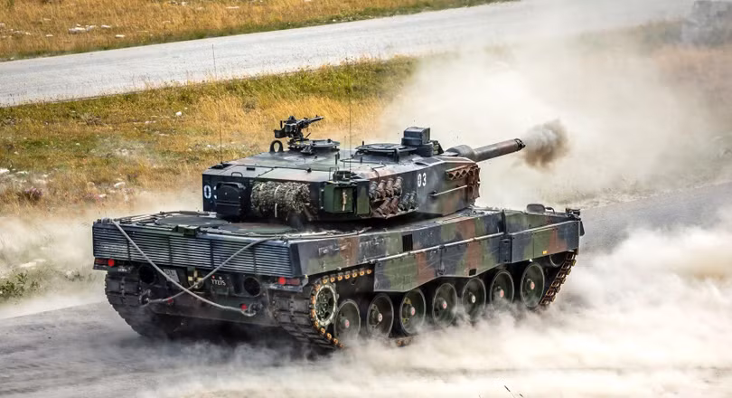 Xe tăng Leopard 2 (Pz 87) của Lực lượng Vũ trang Thụy Sĩ. Ảnh Military Ukraine. Xe tăng Leopard 2 (Pz 87) của Lực lượng Vũ trang Thụy Sĩ. Ảnh Military Ukraine.