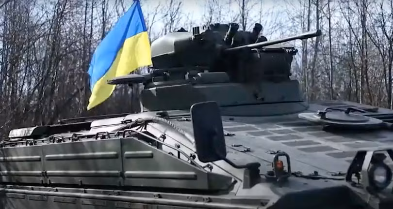 Xe chiến đấu bộ binh Marder ở Ukraine, tháng 3/2023. Ảnh video Military Portal Ukraine. Xe chiến đấu bộ binh Marder ở Ukraine, tháng 3/2023. Ảnh video Military Portal Ukraine.