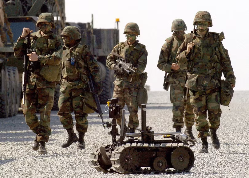 Xe robot chiến đấu được quân đội Mỹ triển khai trên chiến trường Afghanistan và Iraq (Ảnh: Toutiao).