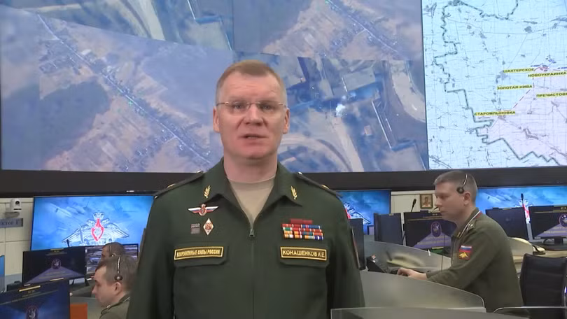 Tướng Nga Igor Konashenkov tại cuộc họp báo sáng 20/3 (Ảnh: BQP Nga). Tướng Nga Igor Konashenkov tại cuộc họp báo sáng 20/3 (Ảnh: BQP Nga).