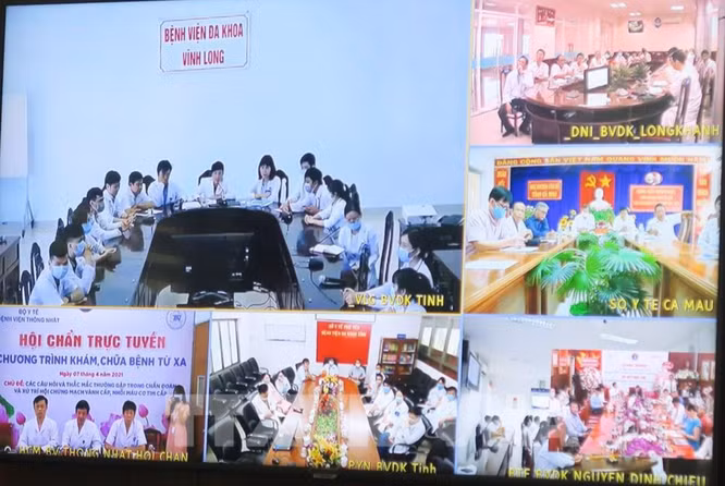 Bệnh viện Thống Nhất hội chẩn tư vấn, khám chữa bệnh từ xa một số ca bệnh khó (Ảnh - BVCC)