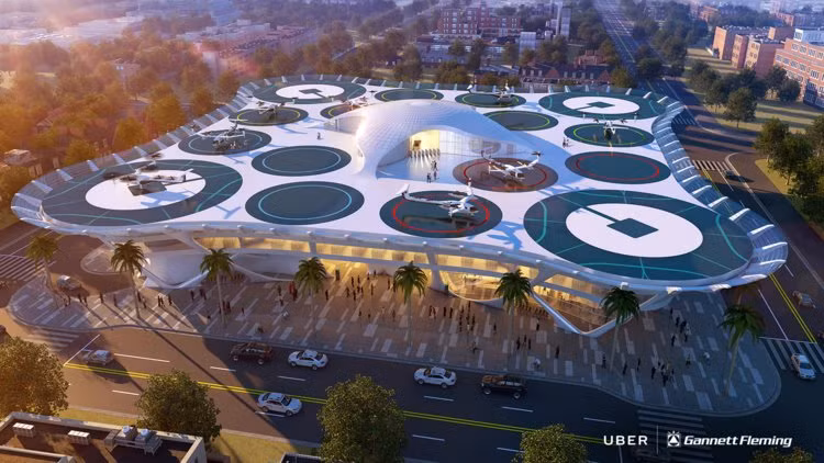 Chiêm ngưỡng những trạm cất cánh và hạ cánh khổng lồ Skyport dành cho taxi bay 2028 ảnh 3