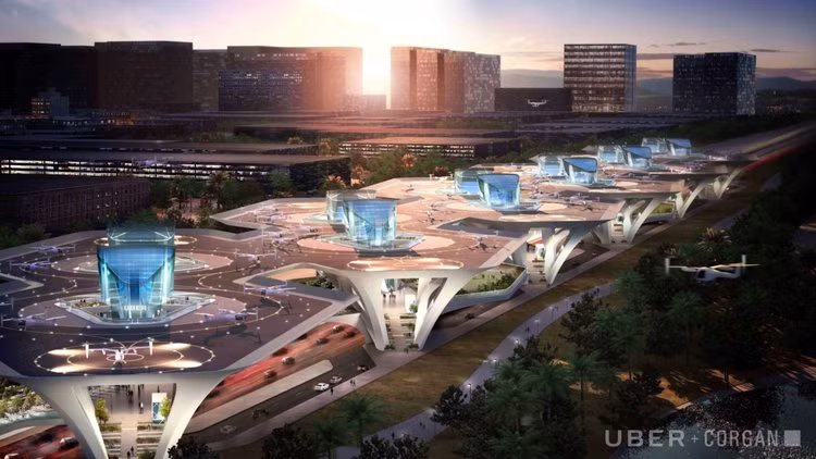 Chiêm ngưỡng những trạm cất cánh và hạ cánh khổng lồ Skyport dành cho taxi bay 2028 ảnh 4