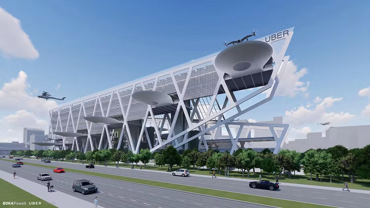 Chiêm ngưỡng những trạm cất cánh và hạ cánh khổng lồ Skyport dành cho taxi bay 2028 ảnh 1