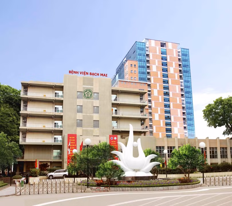 Bệnh viện Bạch Mai - nơi bệnh nhân mắc COVID-19 thứ 133 đã điều trị gần 1 tháng trước khi phát hiện (ảnh; BVBM)
