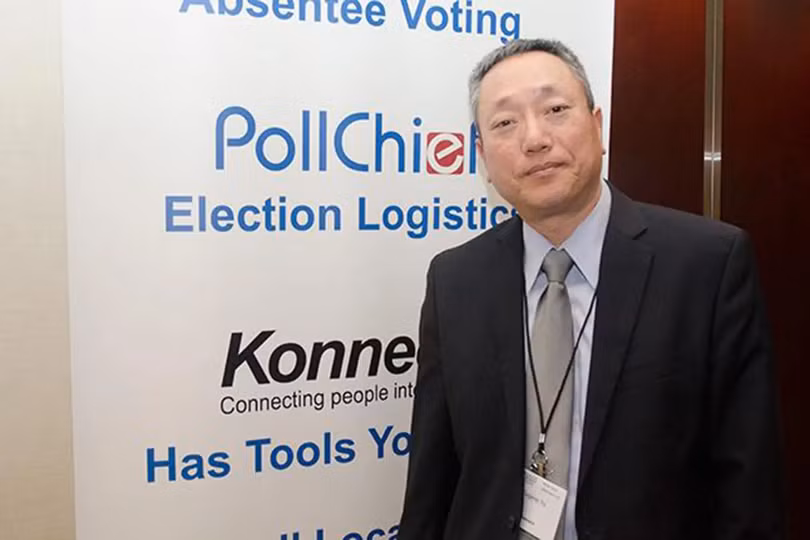 Ông Eugene Yu. Giám đốc Công ty dịch vụ bầu cử Konnech (Ảnh: New York Post).