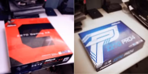 ASRock Z270 Gaming K6 và ASRock Z270 Pro 4 (bên phải).