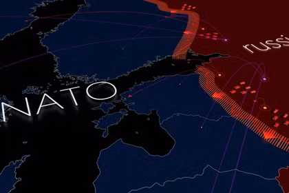 Ảnh đồ họa về sườn phía đông của NATO. Ảnh: Getty.