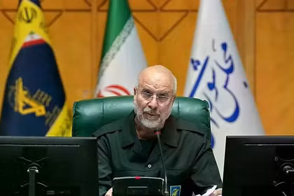Chủ tịch Quốc hội Iran Mohammad Bagher Ghalibaf. Ảnh: AFP.