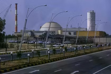 Toàn cảnh lò phản ứng hạt nhân chính Bushehr, cách Tehran 1.200 km về phía nam. Ảnh: Getty.