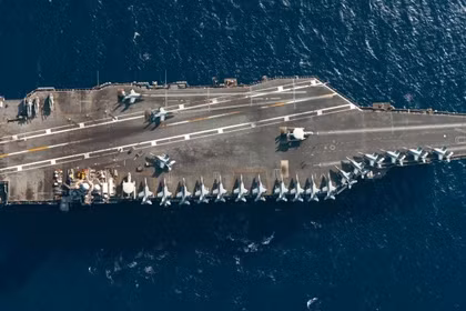 Siêu tàu sân bay USS Gerald Ford của Hải quân Mỹ. Ảnh: MW.