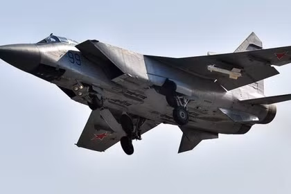 Máy bay tiêm kích MiG-31 của Lực lượng Không quân Vũ trụ Nga. Ảnh: MW.