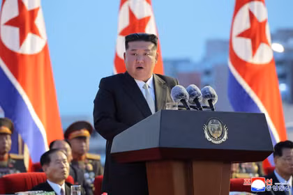 Lãnh đạo Triều Tiên Kim Jong-un phát biểu trong một sự kiện kỷ niệm tại Bình Nhưỡng, Triều Tiên, ngày 14/8/2025. Ảnh: Reuters.