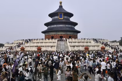 Tổng thống Mỹ Donald Trump dự kiến ​​sẽ tham quan Thiên Đàn cổ kính ở Bắc Kinh vào ngày 14/5, trong khuôn khổ chuyến thăm cấp nhà nước tới Trung Quốc. Ảnh: Tân Hoa Xã.