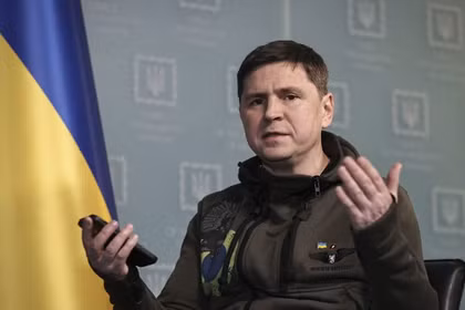 Ông Mikhail Podoliak, cố vấn cấp cao của Tổng thống Ukraine Volodymyr Zelensky. Ảnh: Getty.