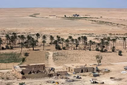 Vùng sa mạc phía tây Iraq rất rộng lớn và dân cư thưa thớt. Ảnh: AFP.
