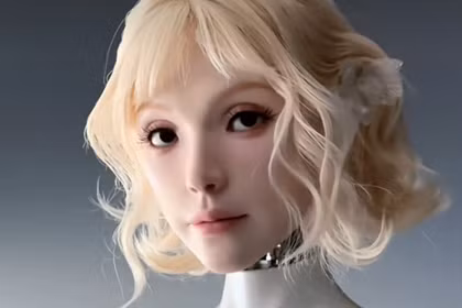 Robot Origin M1 có thể mô phỏng nhiều biểu cảm như người thật. Ảnh: OC.
