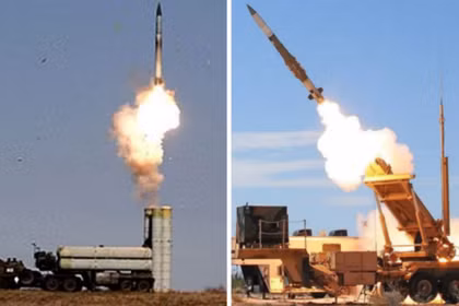 Cảnh phóng tên lửa đất đối không từ hệ thống S-300 và Patriot. Ảnh: MW.