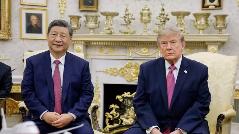Hai nhà lãnh đạo gặp nhau sáng 24/9 tại Phòng Bầu dục trong Nhà Trắng. Ảnh: Reuters.