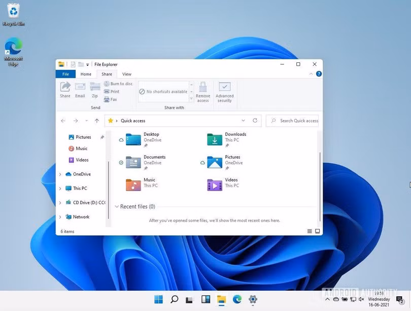 Thiết kế giao diện trên Windows 11 được làm mới (Ảnh: Android Authority) Thiết kế giao diện trên Windows 11 được làm mới (Ảnh: Android Authority)