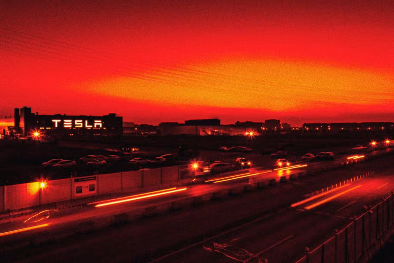 Sự sụp đổ của Tesla tại thị trường Trung Quốc (Ảnh: Bloomberg)