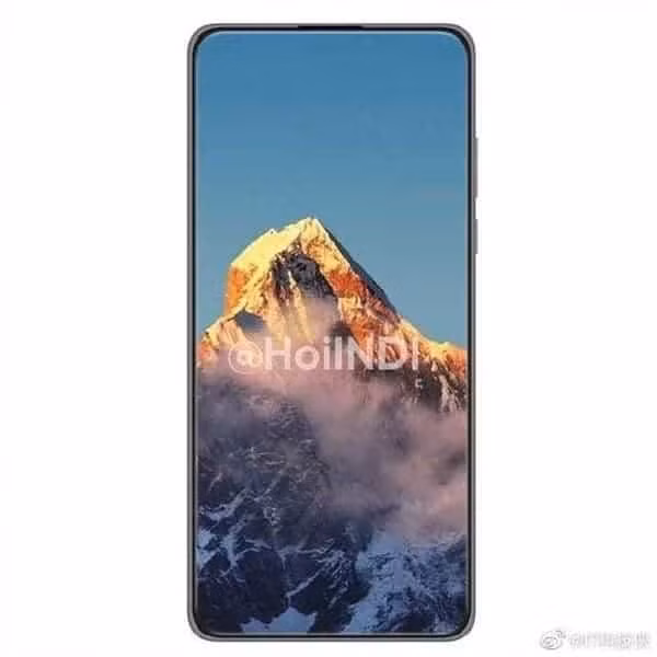 Có thể thấy màn hình của chiếc điện thoại không hề có phần tai thỏ nên nhiều khả năng Xiaomi Mi MIX 4 sẽ được trang bị camera selfie ẩn dưới màn hình cảm ứng (Ảnh: Gizchina)