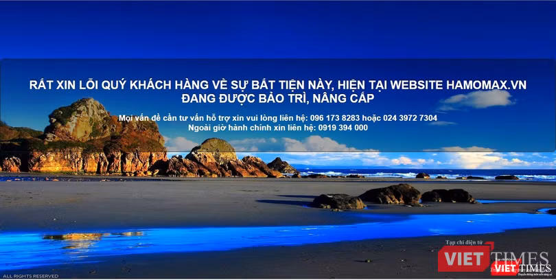 trang web đã đóng cửa với lý do bảo trì, nâng cấp