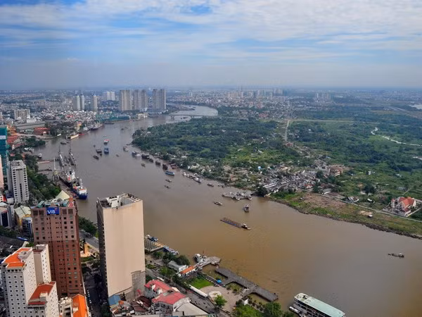 Thủ Thiêm nhìn từ bờ tây sông sài Gòn Thủ Thiêm nhìn từ bờ tây sông sài Gòn