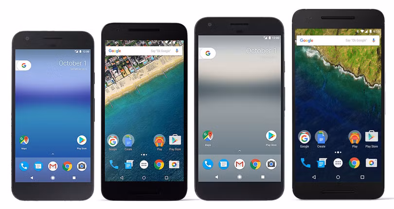 Những mẫu điện thoại Nexus và Pixel