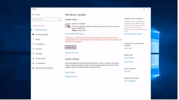 Thường xuyên kiểm tra các bản cập nhật trên Windows 10 (Ảnh: Tech Radar) Thường xuyên kiểm tra các bản cập nhật trên Windows 10 (Ảnh: Tech Radar)