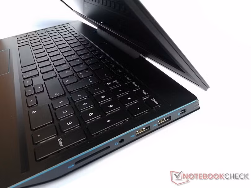 Dell G3 3500 được trang bị đầy đủ các cổng kết nối (Ảnh: Notebook Check) Dell G3 3500 được trang bị đầy đủ các cổng kết nối (Ảnh: Notebook Check)