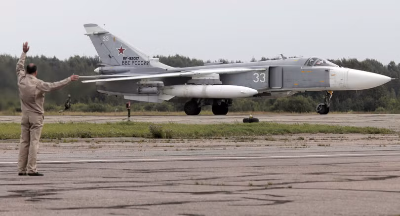 Máy bay SU-24M của Không quân Nga (ảnh Sputnik).