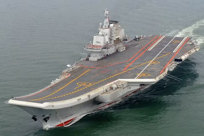 Tàu sân bay Liêu Ninh của Trung Quốc. (Nguồn: AP)