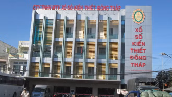 Trụ sở Công ty TNHH MTV Xổ số kiến thiết Đồng Tháp - Ảnh: Thành Nhơn