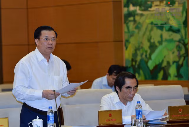 Bộ trưởng Tài chính Đinh Tiến Dũng. Ảnh Dân trí