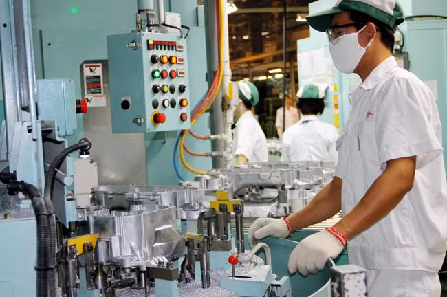 Sản xuất của một doanh nghiệp nước ngoài tại Việt Nam -Ảnh minh họa: Quốc Hùng