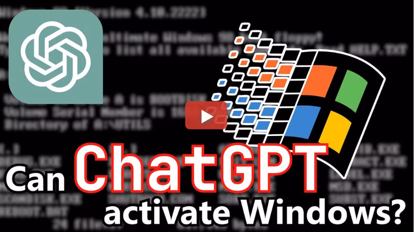 YouTuber dạy ChatGPT cách bẻ khóa Windows 95 (Ảnh: Tech Spot)