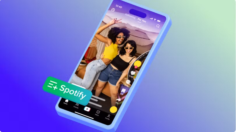 Giờ đây, người dùng có thể lưu các bài hát TikTok vào thư viện Spotify của mình (Ảnh: BGR)