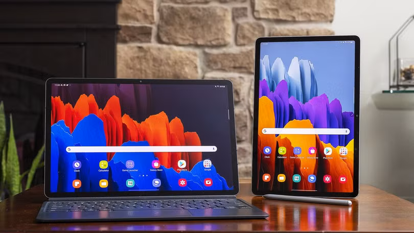 Samsung Galaxy Tab S7 không có tùy chọn tương thích tần số màn hình (Ảnh: The Verge)