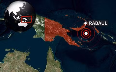 Động đất 7,1 độ richter ở Papua New Guinea