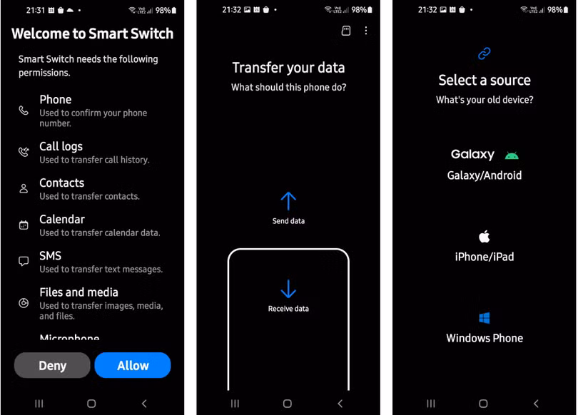 Samsung Smart Switch (Ảnh: Make Use Of) Samsung Smart Switch (Ảnh: Make Use Of)