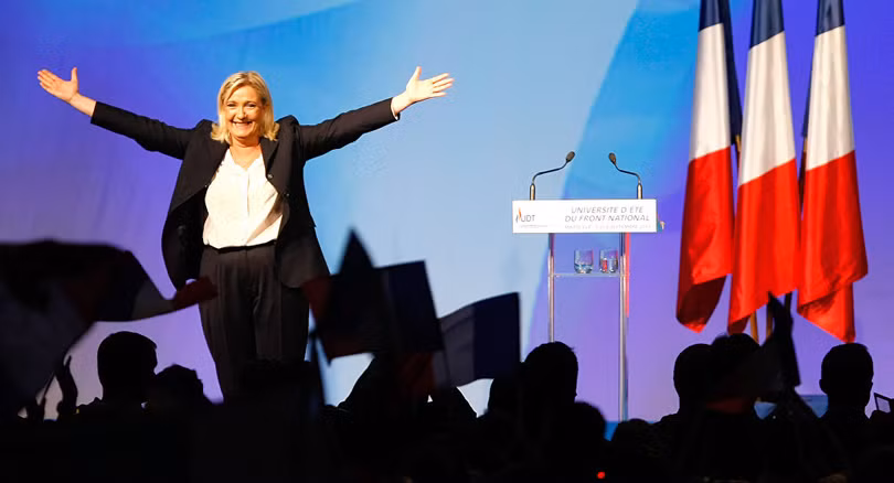 Bà Marine Le Pen.