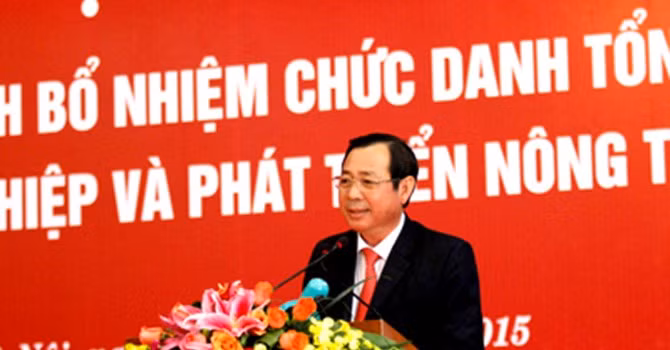 Ông Tiết Văn Thành - Thành viên Hội đồng Thành viên, Tổng Giám đốc Agribank phát biểu nhận nhiệm vụ tại Hội nghị