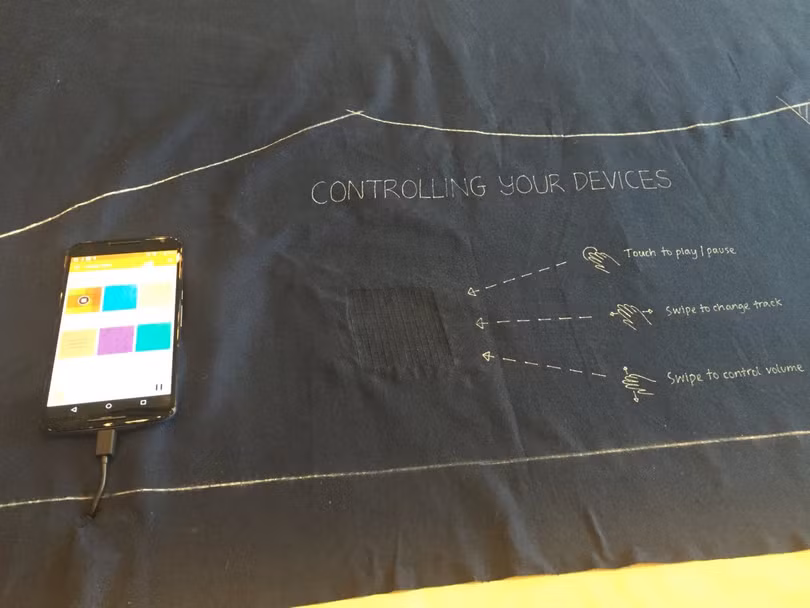 Project Jacquiard của Google ATAP là sợi vải thông minh có thể điều khiển smartphone, dễ sản xuất. Google và Levi’s đã hợp tác để chế tạo quần áo thông minh dùng loại sợi này. Project Jacquiard của Google ATAP là sợi vải thông minh có thể điều khiển smartphone, dễ sản xuất. Google và Levi’s đã hợp tác để chế tạo quần áo thông minh dùng loại sợi này.