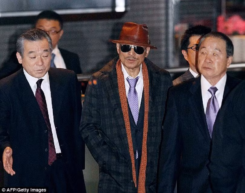 "Bố già" Shinobu Tsukasa, hay còn gọi là Kenichi Shinoda - thủ lĩnh băng mafia lớn nhất Nhật Bản - Ảnh: AFP