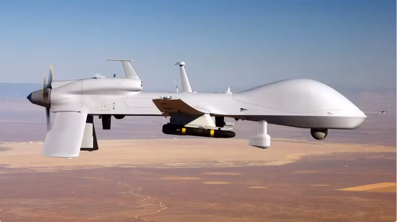 Máy bay không người lái MQ-1C Grey Eagle của Quân đội Mỹ (Ảnh: The Drive)