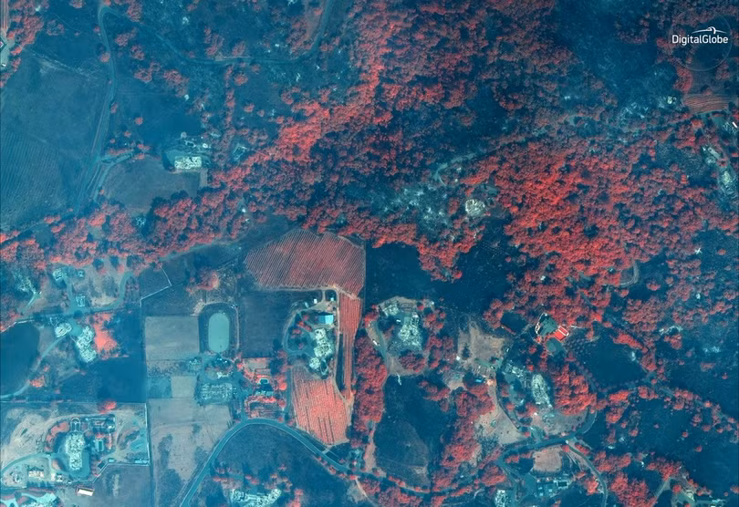 Hình ảnh được ghi lại bở vệ tinh GeoEye-1 vào thứ 4(11/10)